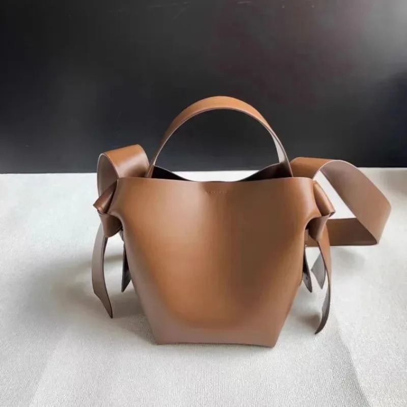 Bucket Bag Suede - 26 SS Women Genuine Leather Bow