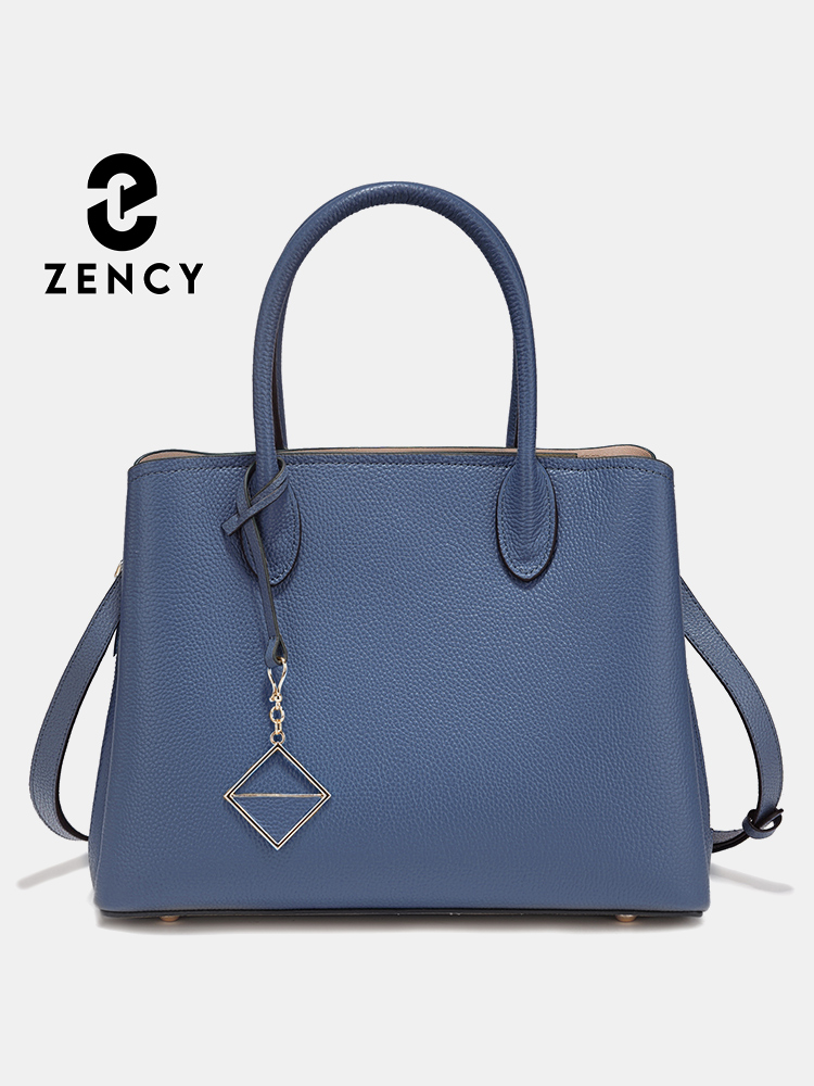 Bucket Bag Suede - Zency Women's Genuine Leather Satchel Handbag