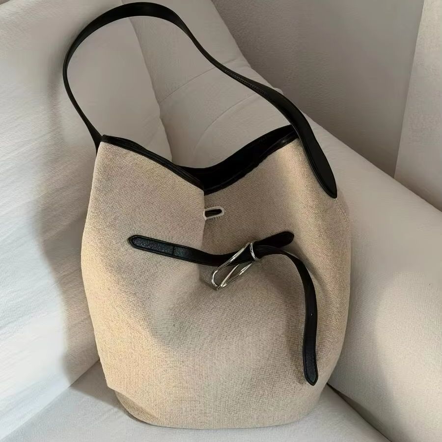 Bucket Bag Suede - Women's Linen Canvas Bucket Bag 2026
