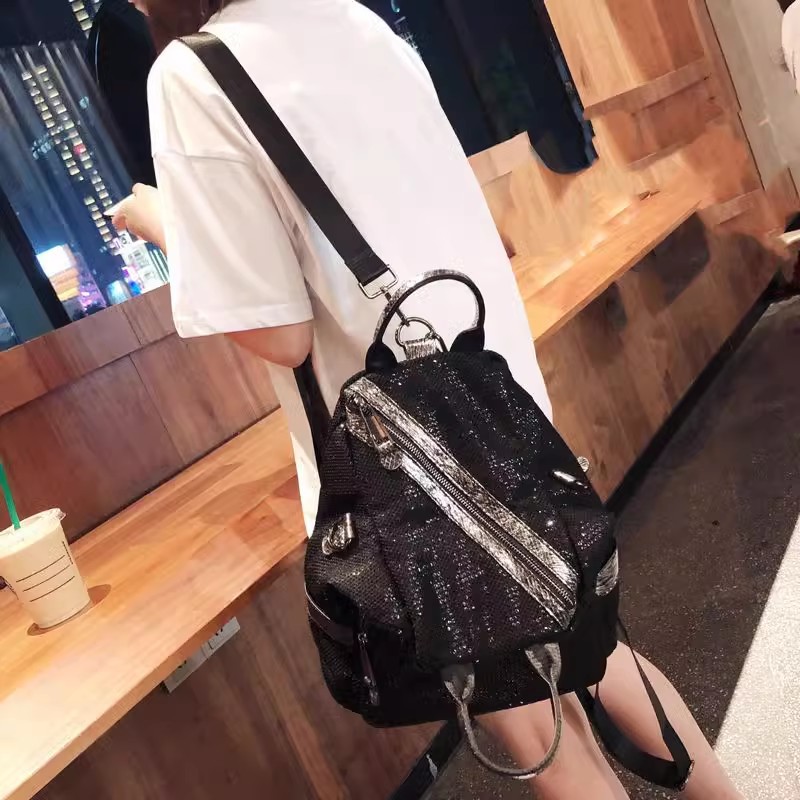 New Women Nylon Sequins Backpa - Luxury High Quality Bags review and price