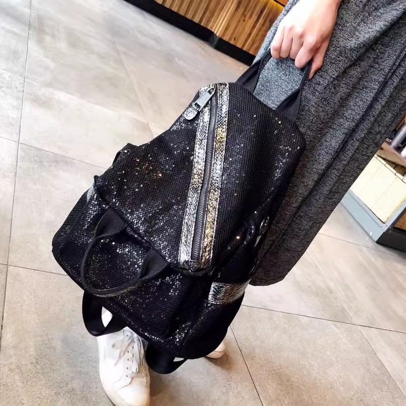 New Women Nylon Sequins Backpa - Luxury High Quality Bags review and price