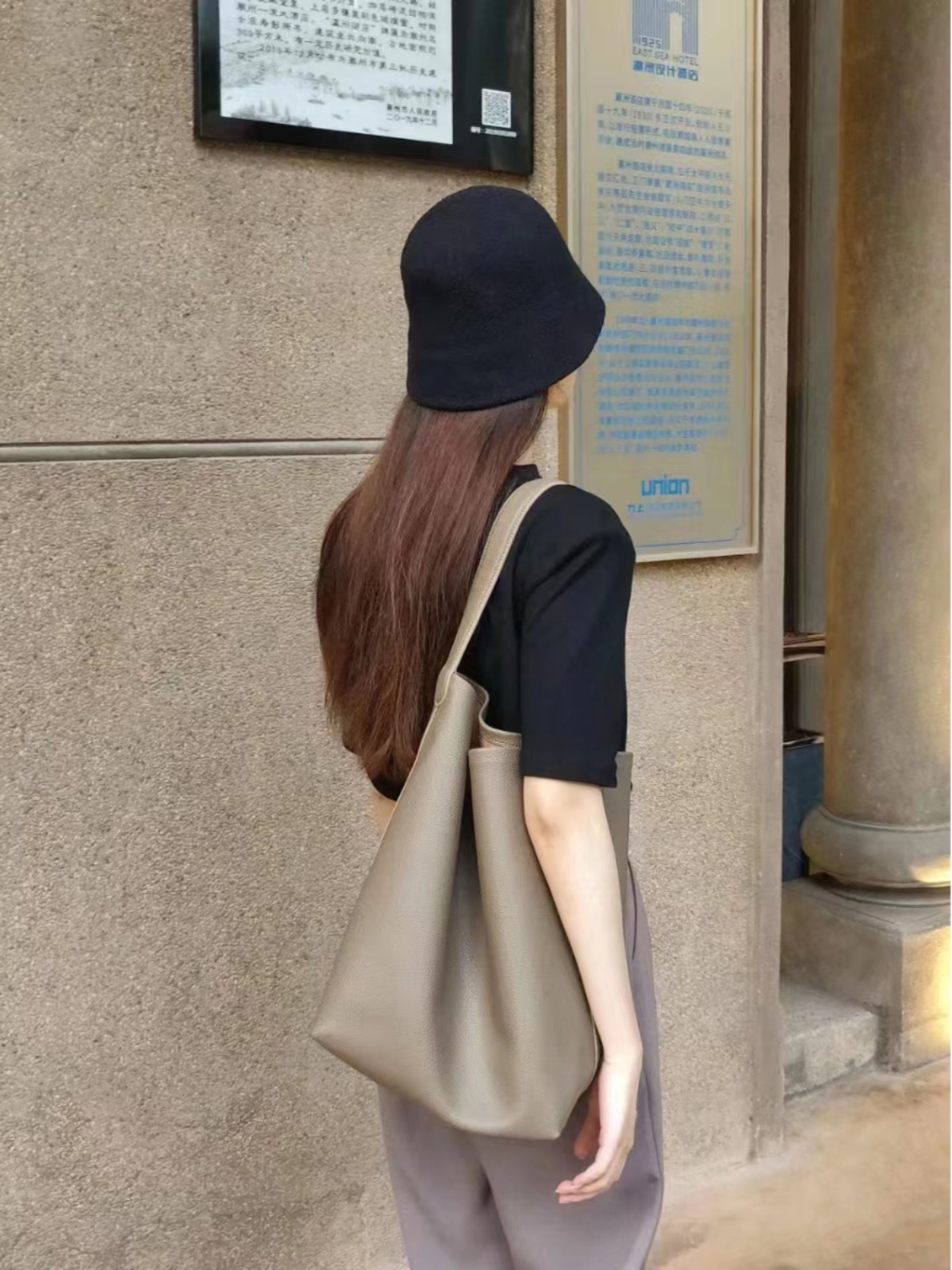 2025 New Korean Style Large Ca - Bucket Bag Suede review and price