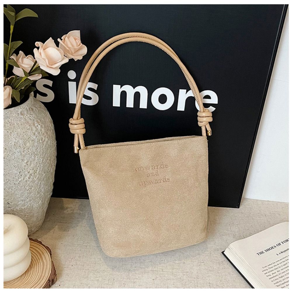 Portable Suede Shoulder Bag La - Bucket Bag Suede review and price
