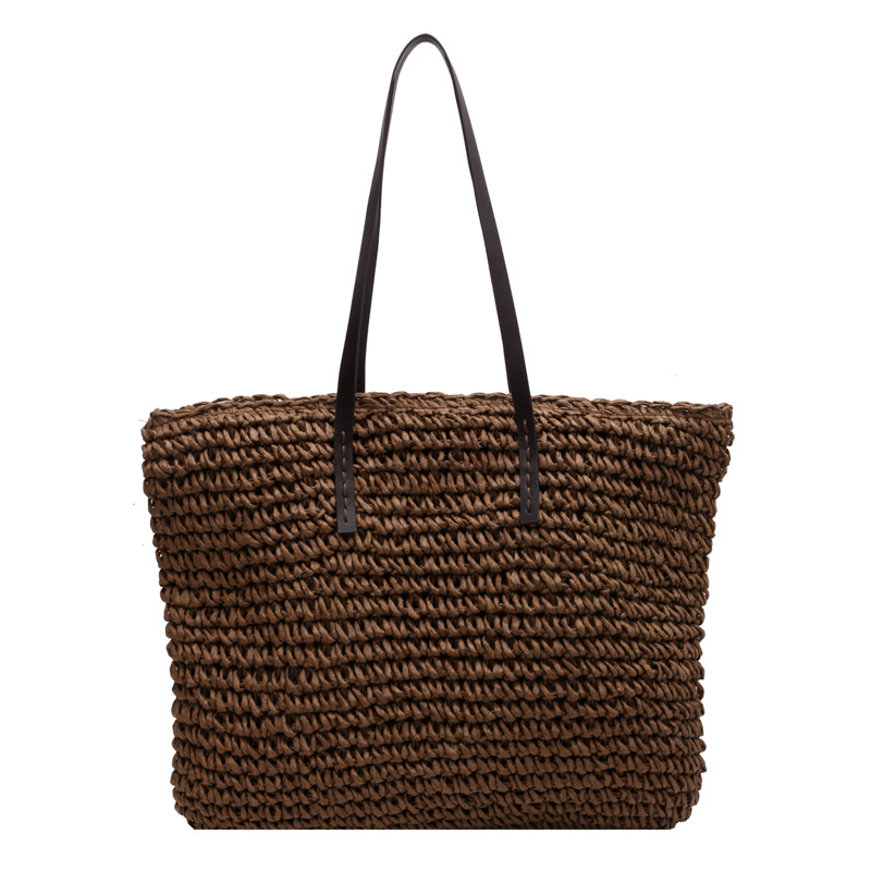 Straw Woven Tote Bags Casual L - Luxury Bags Reseller review and price