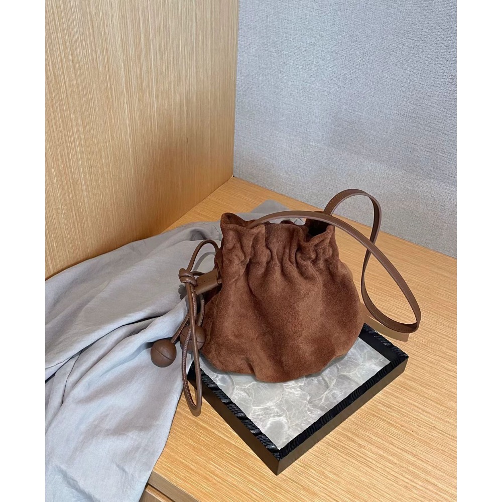 Vintage Leopard Print Drawstri - Bucket Bag Suede review and price