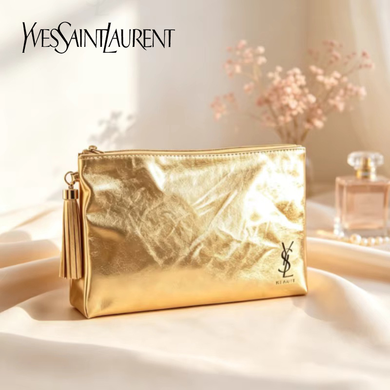 YSL Golden Cosmetic Bag, Porta - Luxury High Quality Bags review and price